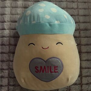 Squishmallows Chappy the Mushroom 12” Plush from the Valentines Squad NWT